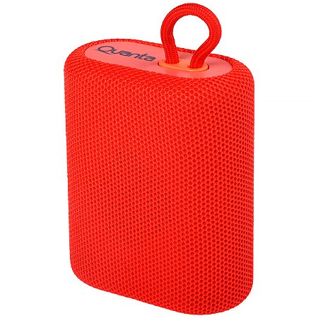 Speaker QUANTA 05 Watts com Bluetooth e Rádio FM Vermelho