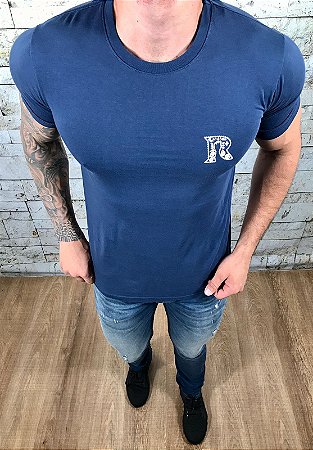 Camiseta Masculina RESERVA Azul Marinho Básica