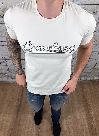 Camiseta Masculina CAVALERA Branco Básica