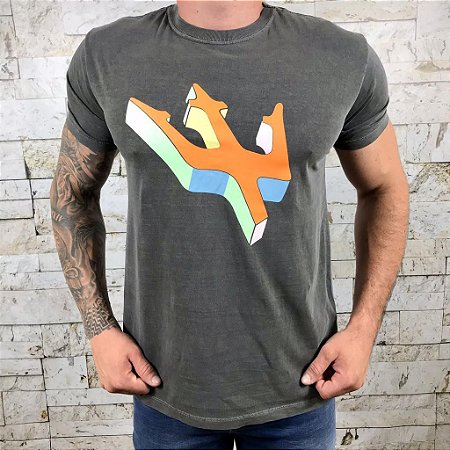 Camiseta Masculina OSKLEN Chumbo
