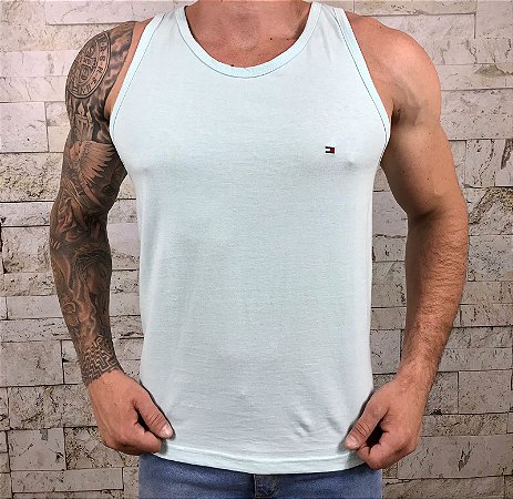 Camiseta Masculina Regata TH Azul Claro