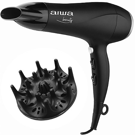 Secador de Cabelo AIWA Beauty 2.200 Watts 220 - 240 V ~ 50 / 60 Hz Preto