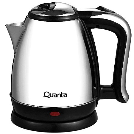 Jarra Elétrica QUANTA 1.500 Watts 2 Litros 220V ~ 50 / 60 Hz Prata com Preta