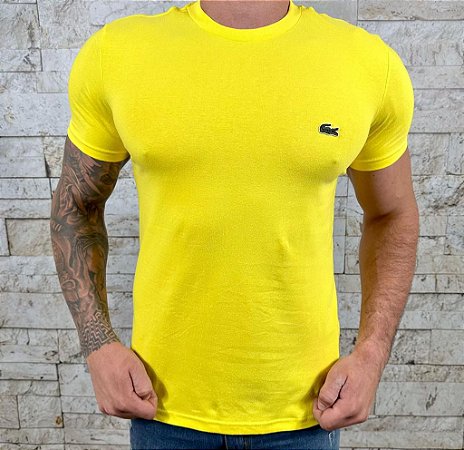 Camiseta Masculina LCT Amarelo Básica