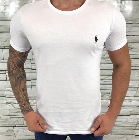 Camiseta Masculina RL Branco Básica
