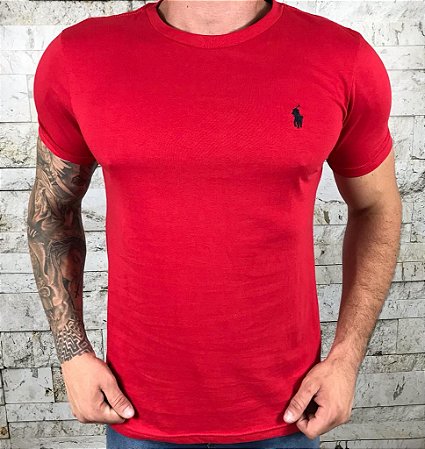 Camiseta Masculina RL Vermelho Básica