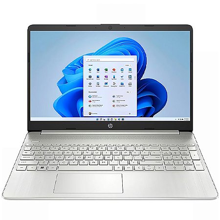 Notebook HP 15.6" Intel Core i3-1115G4 de 3.0GHz 8GB RAM / 256GB SSD Prata
