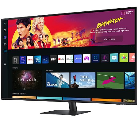 Smart Monitor SAMSUNG 43" 4K 21:9 60Hz 4 ms GTG com Wi-Fi / HDMI Preto