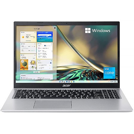 Notebook ACER Aspire 5 15.6" Intel Core i3-1115G4 de 3.0GHz 8GB RAM / 128GB SSD Prata