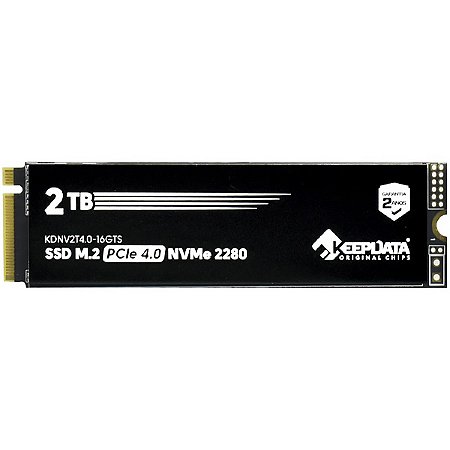 SSD M.2 de 2TB KEEPDATA KDNV2T4.0-16GTS 5.100 MB / s de Leitura Preto