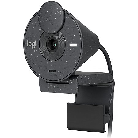 Webcam LOGITECH Brio 300 Full HD USB-C Cinza
