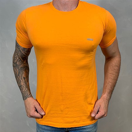 Camiseta Masculina COLCCI Laranja Básica