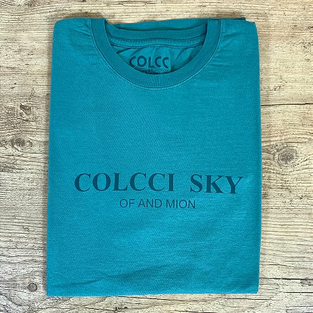 Camiseta Masculina COLCCI Azul Íris Básica