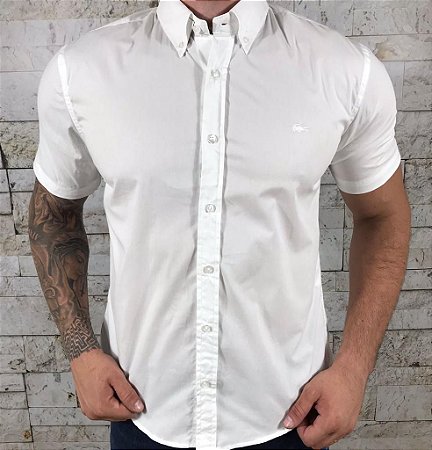 Camisa Masculina LCT Manga Curta Branco