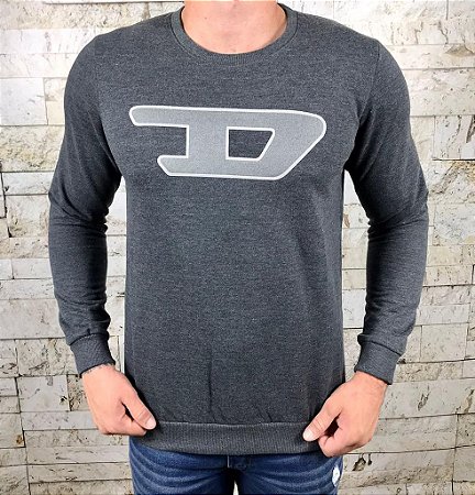 Blusa Moletom DIESEL Cinza Escuro