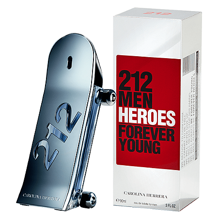Perfume Masculino CAROLINA HERRERA 212 Men Heroes Forever Young Eau de Toilette 90ml