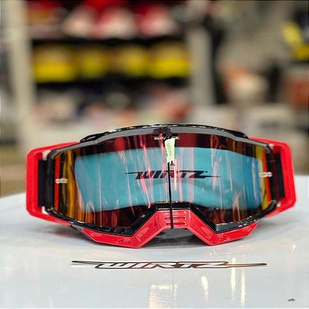 Wirtz Moto Óculos +Lente+Tear-Off
