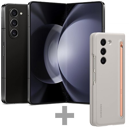 Smartphone SAMSUNG Galaxy Z Fold5 SM-F946B Dual SIM de 512GB / 12GB RAM de 7.6" 50 + 12 + 10MP / 10MP / 4MP + Capinha Slim S-pen
