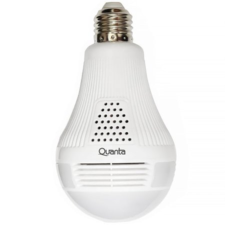 Câmera IP QUANTA com Wi-Fi e Microfone Branco