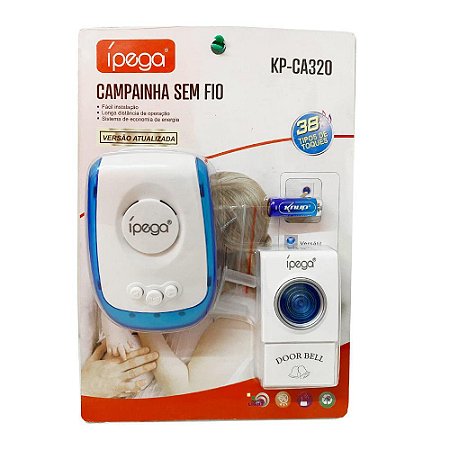 Campainha ÍPEGA sem Fio KP-CA322