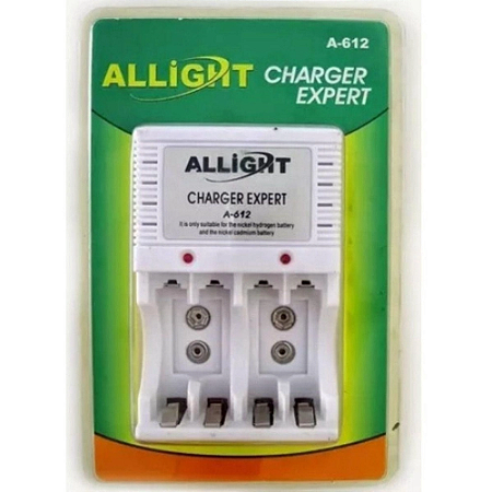 Carregador ALLIGHT para Pilha Aa Aaa Bateria 9v Recarregável Bivolt A-612