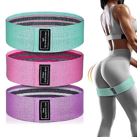 Agachamento Yoga para Exercício Resistência Fitness Nádegas Anel Cinto Elástico