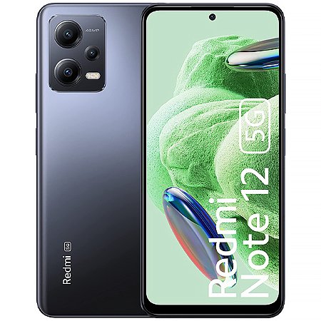 Smartphone XIAOMI Redmi Note 12 5G Dual SIM de 128GB / 4GB RAM de 6.67" 48 + 8 + 2MP / 13MP Cinza