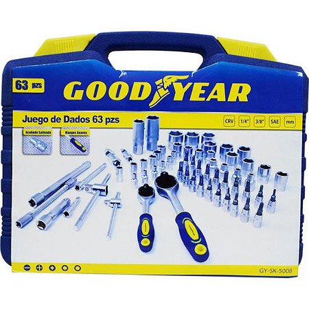 Caixa de Ferramentas GOODYEAR  SK-5008 com 63 Peças