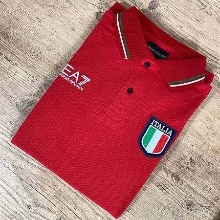 Polo Masculina ARMANI Vermelho