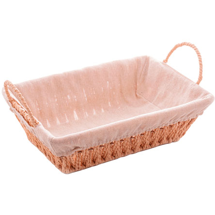 Cesta de Papel ROJEMAC Retangular com Forro de Tecido 29x19cm