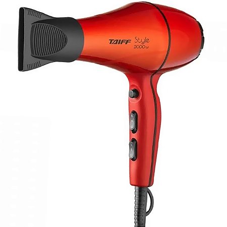 Secador de Cabelo TAIFF Style Red 2.000 Watts 220 - 230 V ~ 50 / 60 Hz Vermelho com Preto