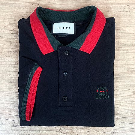Polo Masculina GUCCI Preto