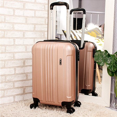Mala para Viagem Unissex Bordo Cadeado Rodas ABS 360° Padrão ANAC 10 kg
