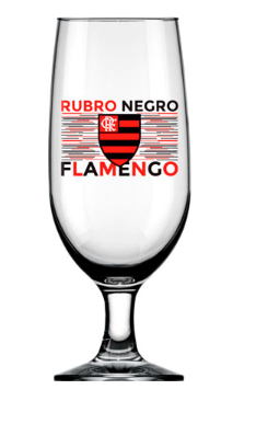 Taça Floripa de Vidro para Cerveja Flamengo 300ml ALLMIX
