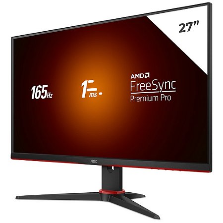 Games - Monitor Gamer AOC VIPER Tela 27 LED VGA/2X HDMI/DisplayPort Preto