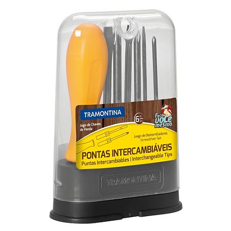 Jogo Chave de Fenda TRAMONTINA com 06 Peças