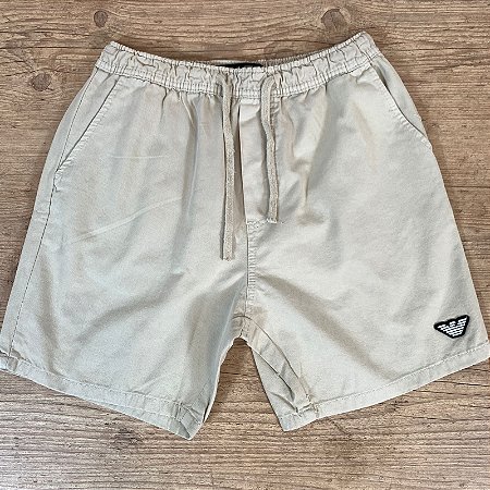 Bermuda Short Masculino Sarja ARMANI Bege