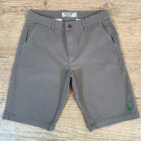 Bermuda Masculina Sarja PRL Marrom