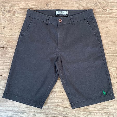 Bermuda Masculina Sarja PRL Azul Grafite