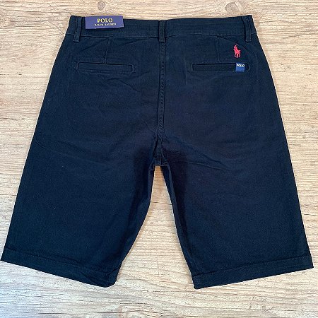 Bermuda Masculina Sarja PRL Preto
