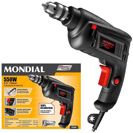 Furadeira MONDIAL Power Tools FI-09 550 W