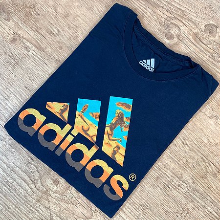 Camiseta Masculina ADIDAS Azul