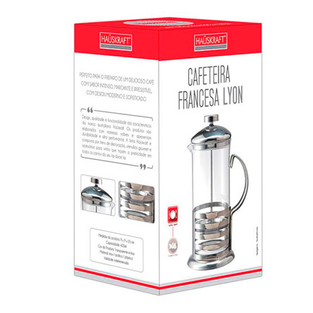 Cafeteira ETILUX Prensa de Inox Francesa lyon 600 ml