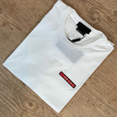 Camiseta Masculina PRADA Branco