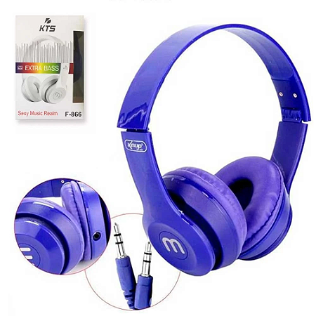 Fone de Ouvido Headphone Extra Bass KTS