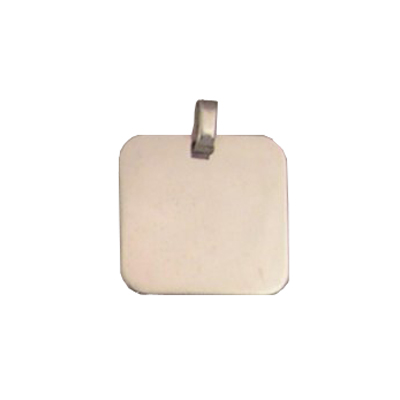 Pingente de Prata para Gravação 12mm x 12mm