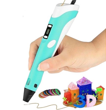 Caneta 3D Impressora Profissional 12v com Filamentos + Fonte Carregador