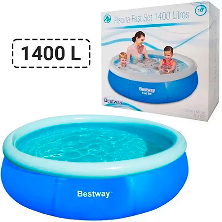 Piscina Redonda Inflável BESTWAY Fast Set 1400 Litros