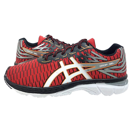 Tênis Masculino ASICS Drop Gel Vermelho