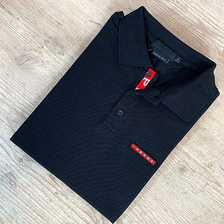 Polo Masculina PRADA Preto